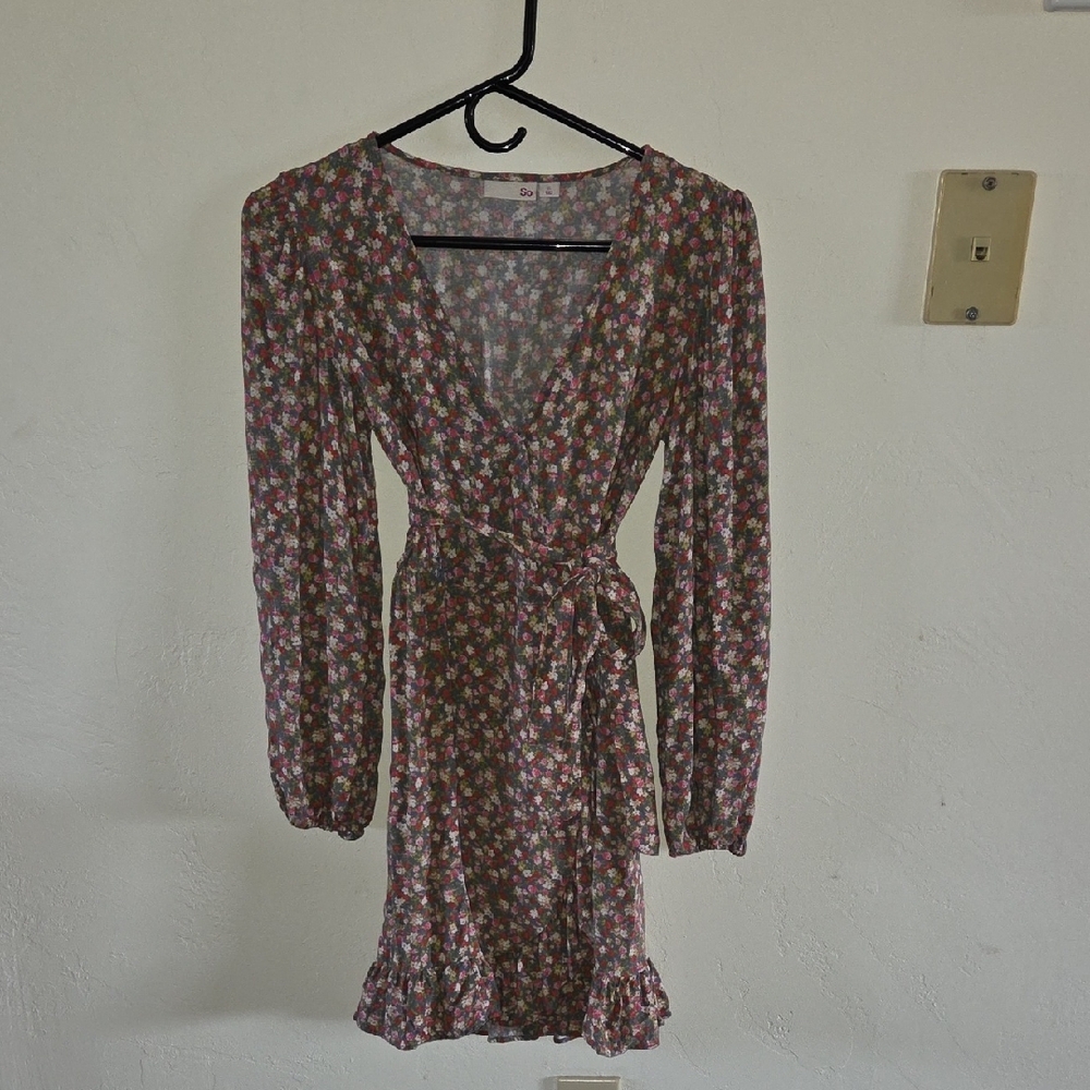 Floral Wrap Dress